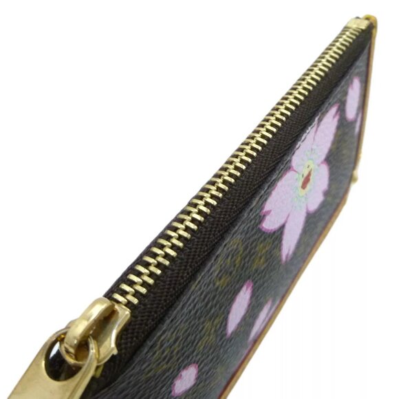 Auth LOUIS VUITTON Pochette Cles Cherry Brossom Key Coin Purse M92015 #W511008 - Picture 13 of 15